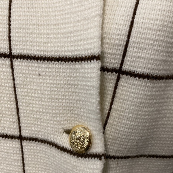 LILLY OF CALIFORNIA VINTAGE CREAM SWEATER JACKET LARGE - Picture 5 of 16